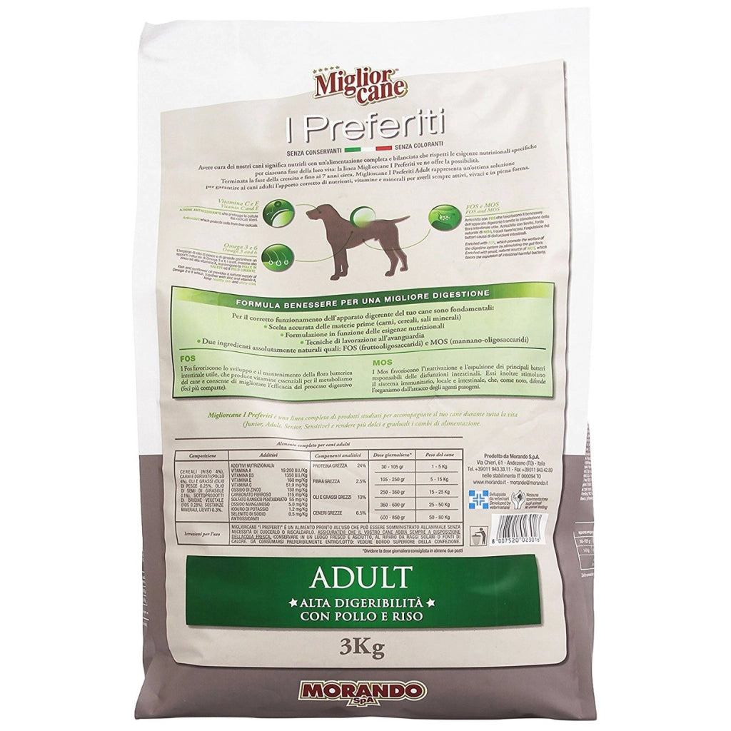 Multipack da 2 morando migliorcane i preferiti croccantini per adulti da 3 kg ciascuno