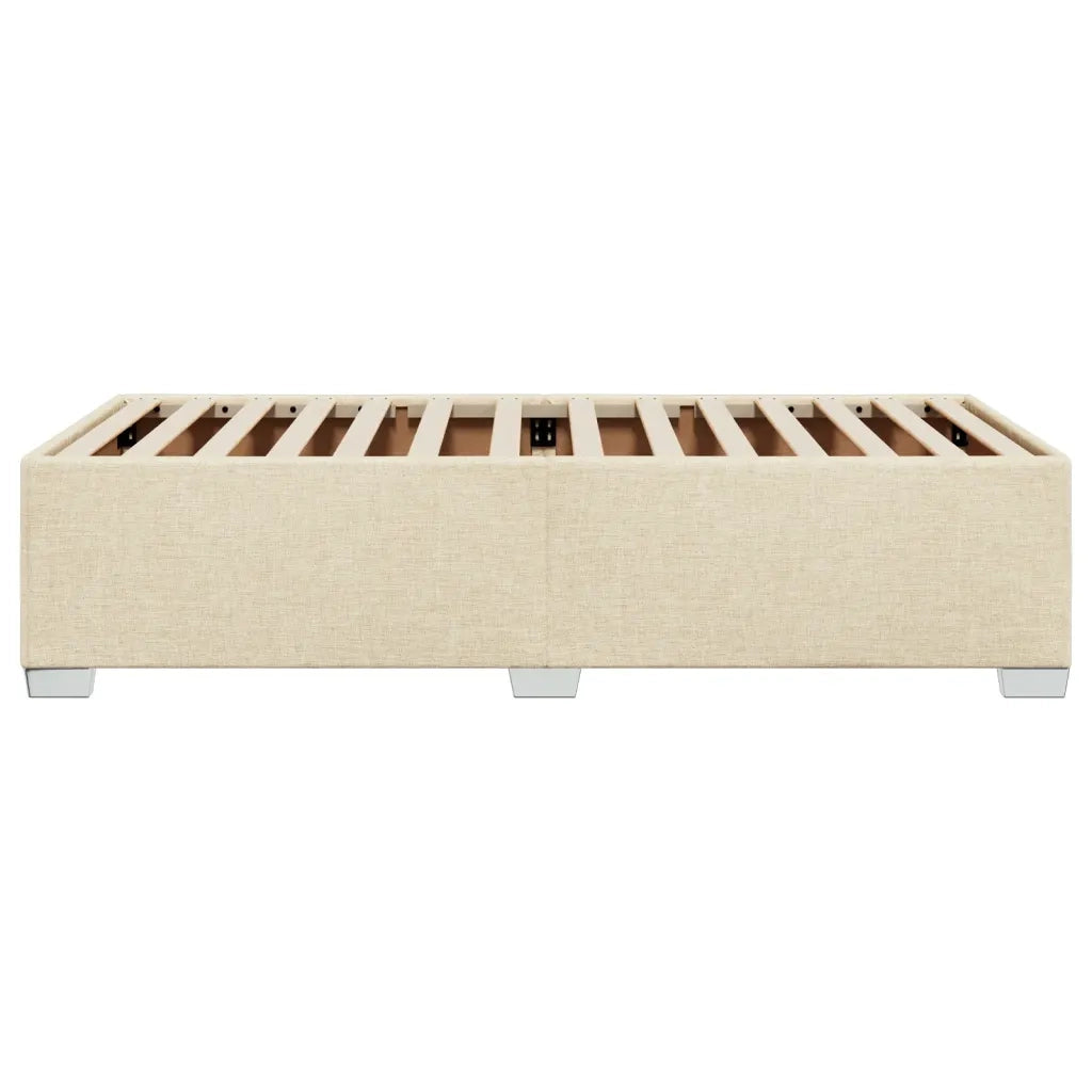 Giroletto senza Materasso-Struttura Letto Crema 100x200 cm in Tessuto 528536