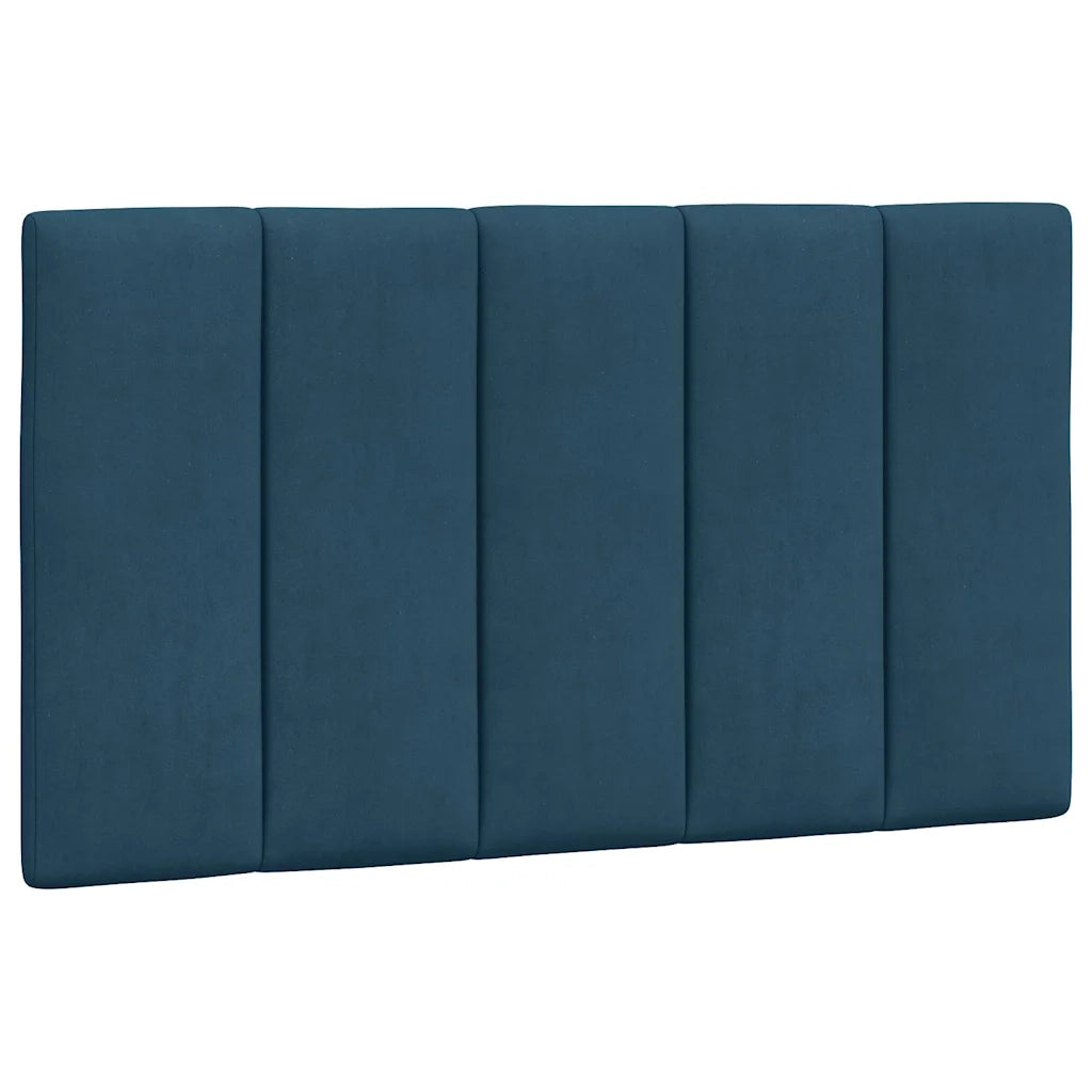 Cuscino Testiera Hanko Blu 80 cm in Velluto 374647