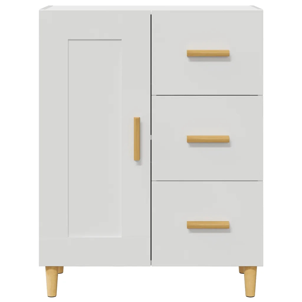 Credenza Bianca 69,5x34x90 cm in Legno Multistrato 812222