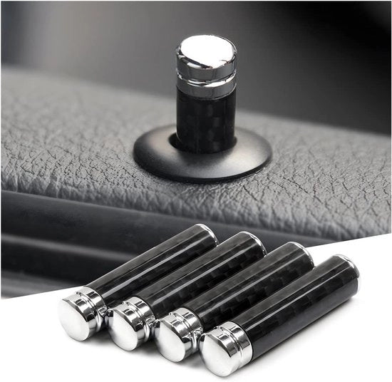 Accessori universali per auto - 4 pezzi - maniglie per interruttore porte - fibra di carbonio - dimensioni 3,2x0,78 cm - leggero e duraturo