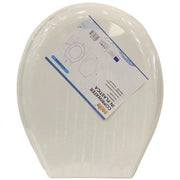Trade Shop - Copriwater Sedile Wc Coprivaso In Plastica Tavoletta Da Bagno Lilia Bianco 87639 -