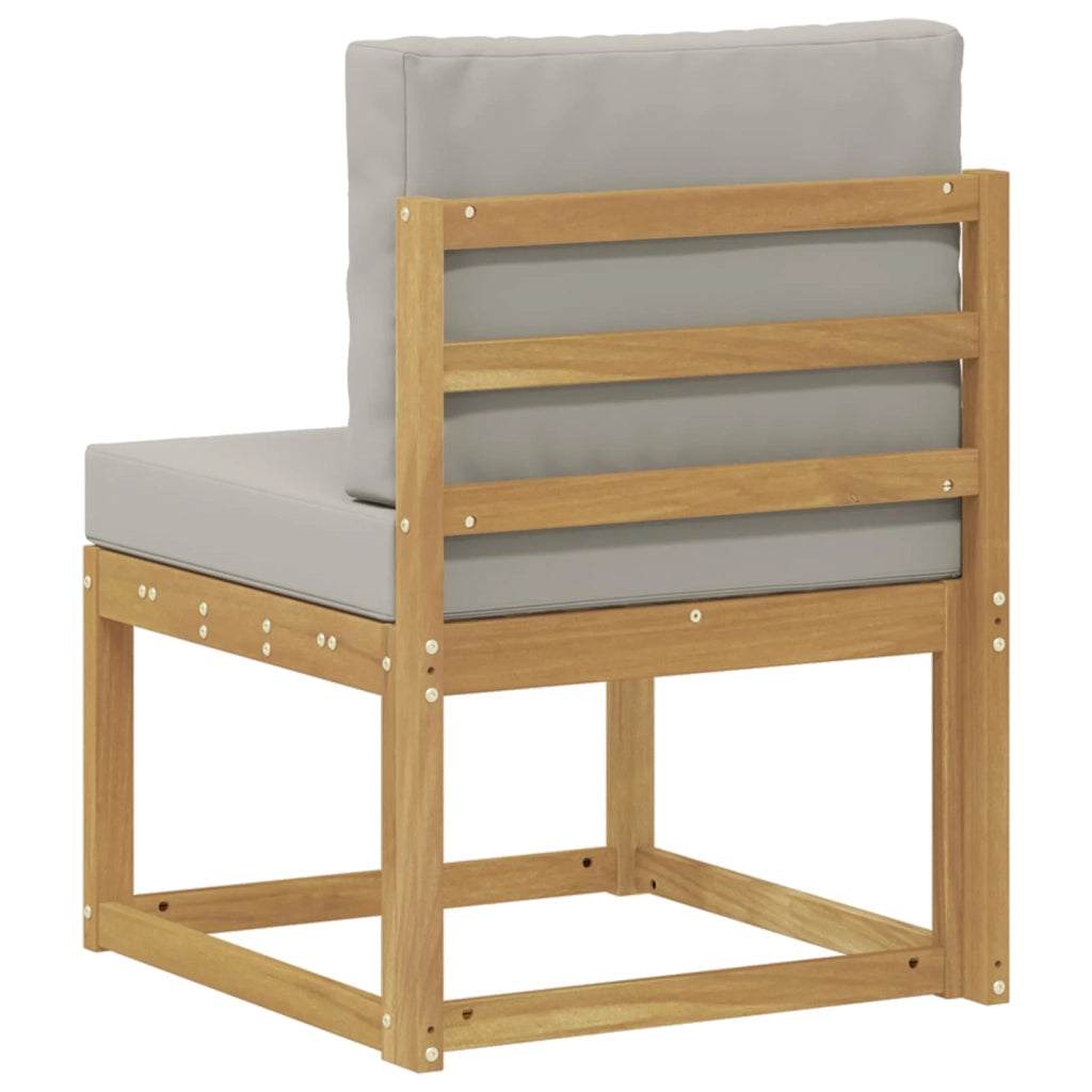 Set di divani da esterno Bianco e Grigio Chiaro 59 x 63 x 73 cm 901459