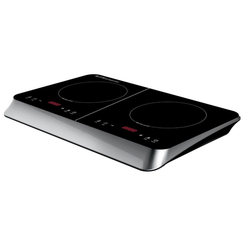 Ardes AR1F602 Kookie Duo Fornello a Induzione 2 Zone 3500 W Touch Display Digitale Timer colore Nero
