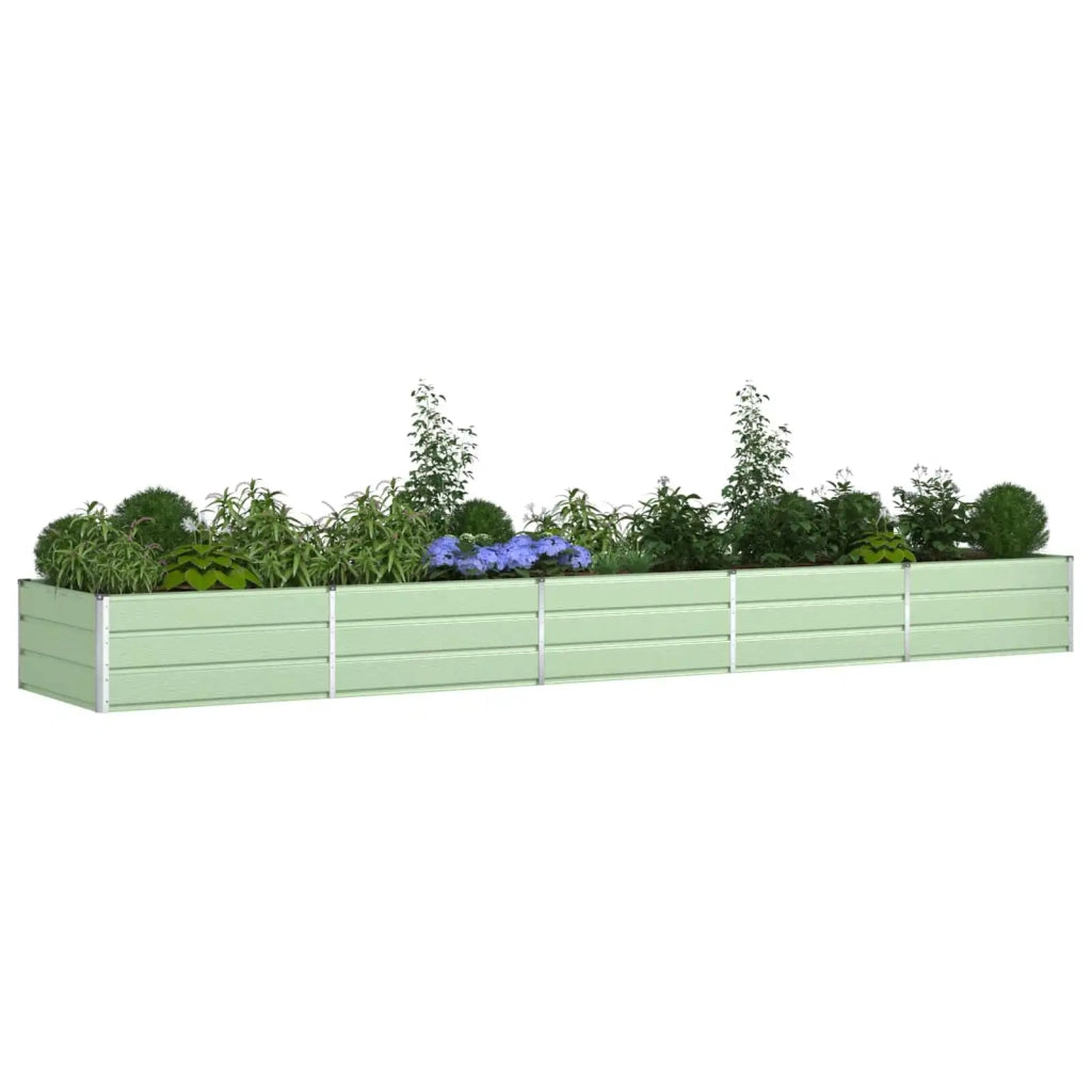 Fioriera | Cassetta per fiori | Vaso Verde Pastello 480 x 100 x 45 cm Acciaio zincato