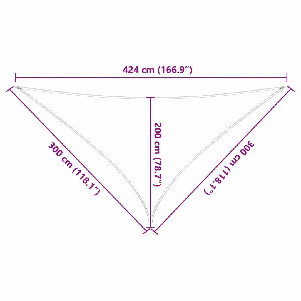 Telo Ombra da Esterno Blu e Bianco 3 x 3 x 4,24 m 42031181