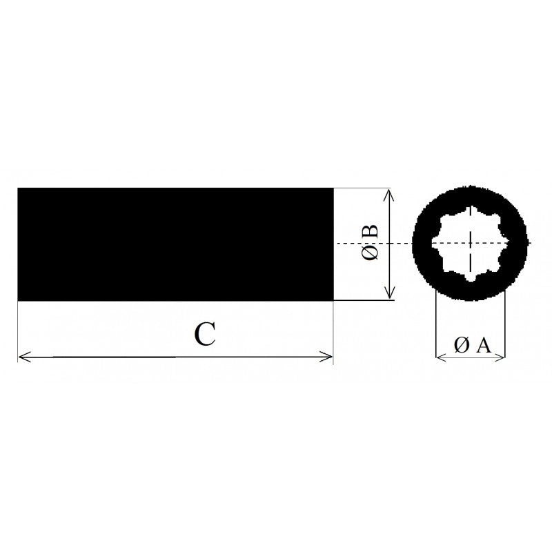 BOCCOLA EURO IN RESINA Ø MM.25 RESIN SHAFT BEARING Ø MM.60