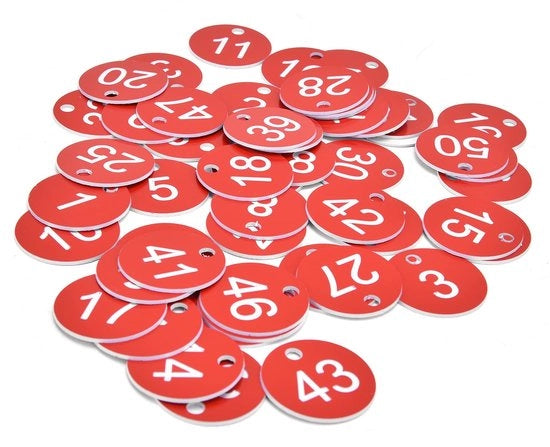 Etichette per apiarie da 50 pezzi - Etichette ID numerate durature - Marcature per casella di api da forare - Gestione efficiente dell'apiario - Marcature visivamente accattivanti - Etichette per api