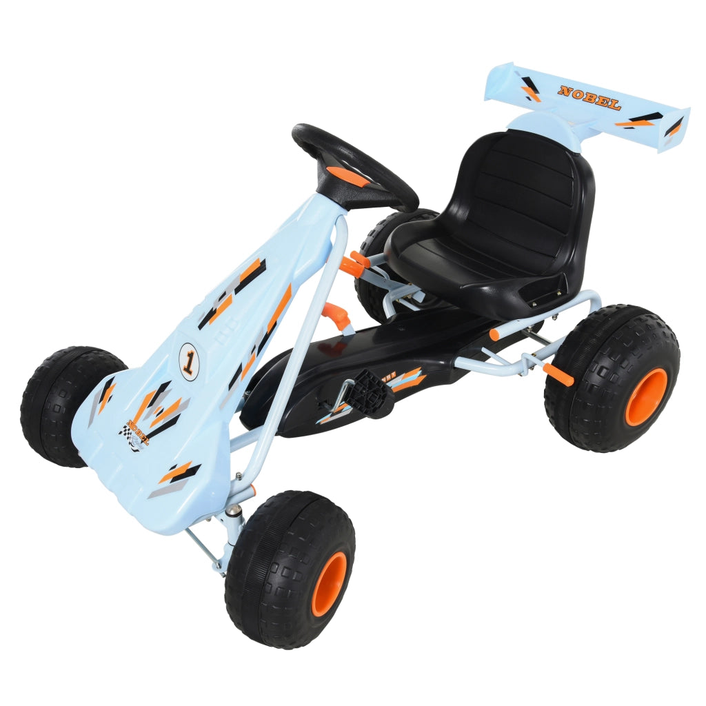 Go-Kart Pedalino per Bambini con Freno a Mano ¨C zephmum ¨C Blu