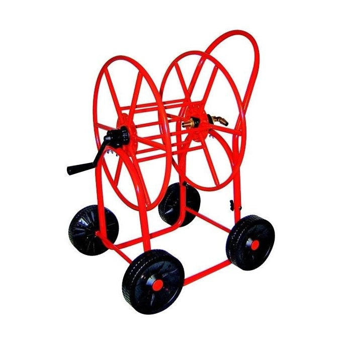 Agrati 412 Linea Professionale Avvolgitubo su Carrello Maxi Car acciaio verniciato 110 m tubo 1-2'' 80 m tubo 3-4''