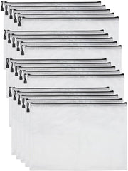 Documenti in Tessuto 20 Stuks - Cartellone per Documenti A3 - Borse per Documenti in Tessuto - Materiale Resistenente ai Sfregamenti - Progettazione Semi-trasparente - 40 x 30 cm - Organizzatore per Documenti