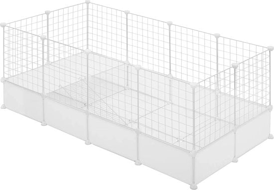 Ren per Piccoli Animali - Adattabile - Per Interno - Ren per Gatti - Ren per Animali - Ren per Puppi - Ren per Piccoli Animali - Bianco - 142x53x71 cm