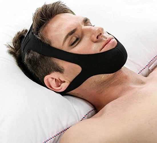 Banda anti snurk per capo - Maschera antisonoro - Sostegno mandibolare - Supporto alla mascella - Middello antisonoro - Antisnurk - Universale