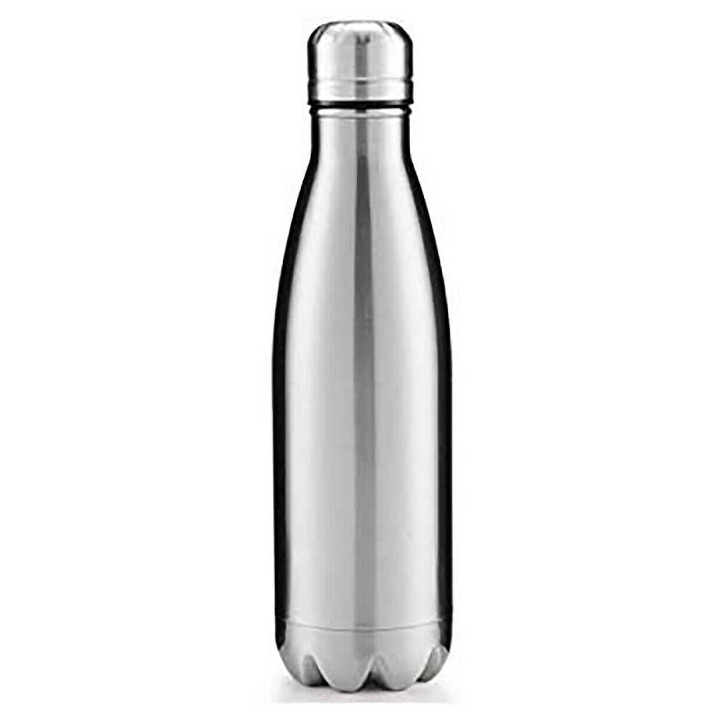 Trade Shop - Portatile Borraccia Bottiglia D'acqua Acciaio Inox Termica Caldo Freddo 550 Ml -