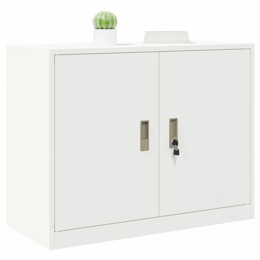 Armadio Bianco 90 x 40 x 70 cm Acciaio