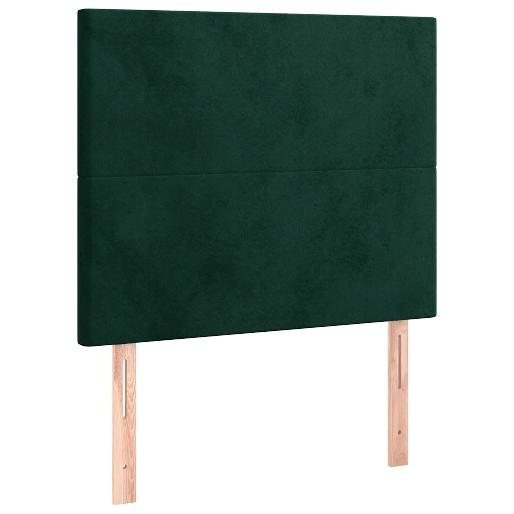 Testiera Verde Scuro 90x5x118/128 cm Velluto 3116091