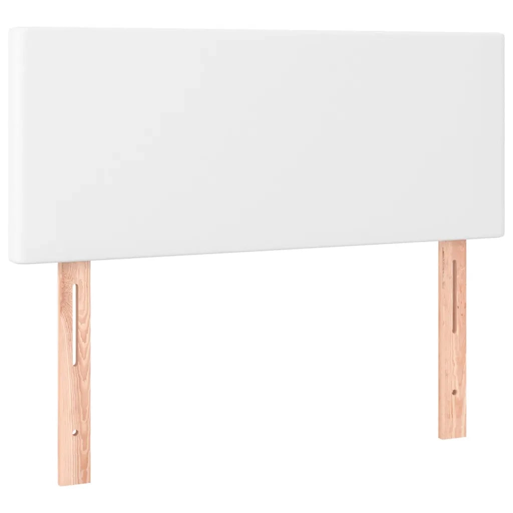 Giroletto a Molle con Materasso Bianco 100x200 cm in Similpelle