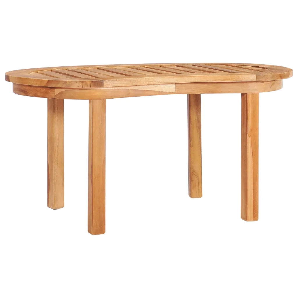 Set Salotto da Giardino 5 pz Design Curvo in Massello di Teak 3059965