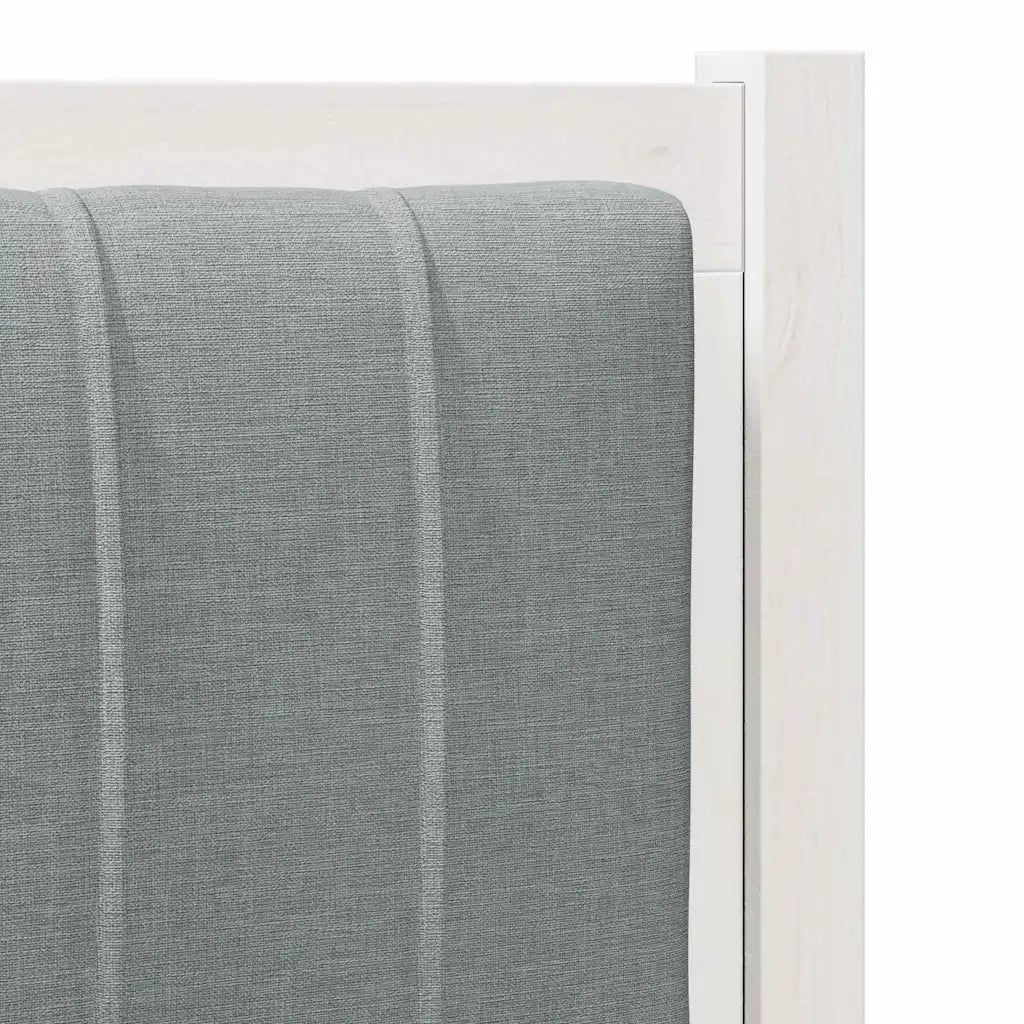 Testiera | Testata imbottita con Testiera | Testata Bianco 75 cm Pino massello