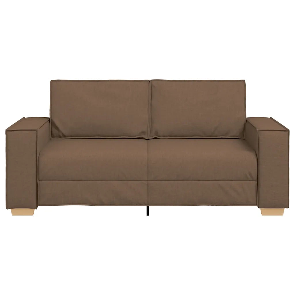 Divano a 2 posti Marrone 180x78x84 cm Tessuto 4104984