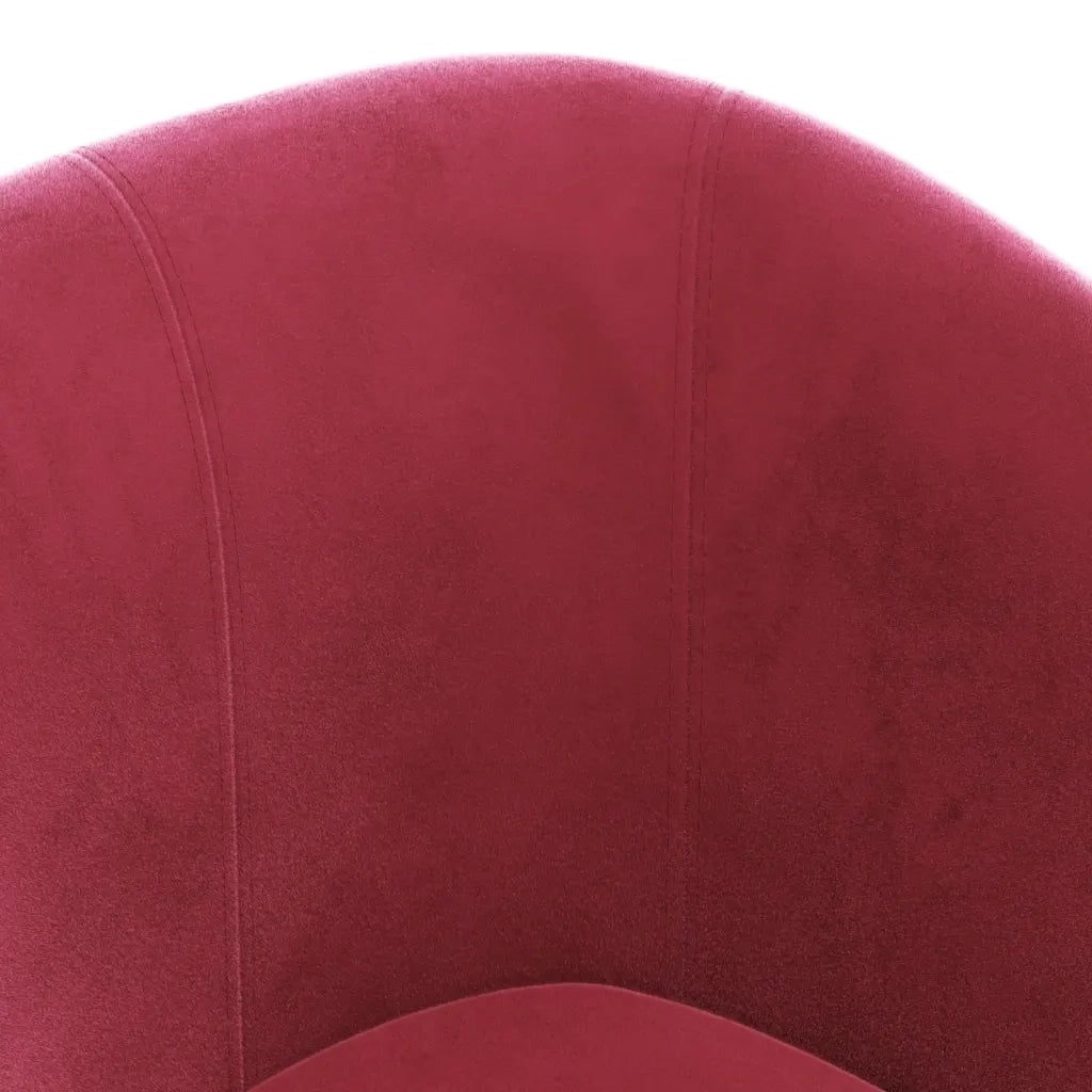 Poltrona | Sedia Relax Cabriolet Rosso Vino in Velluto