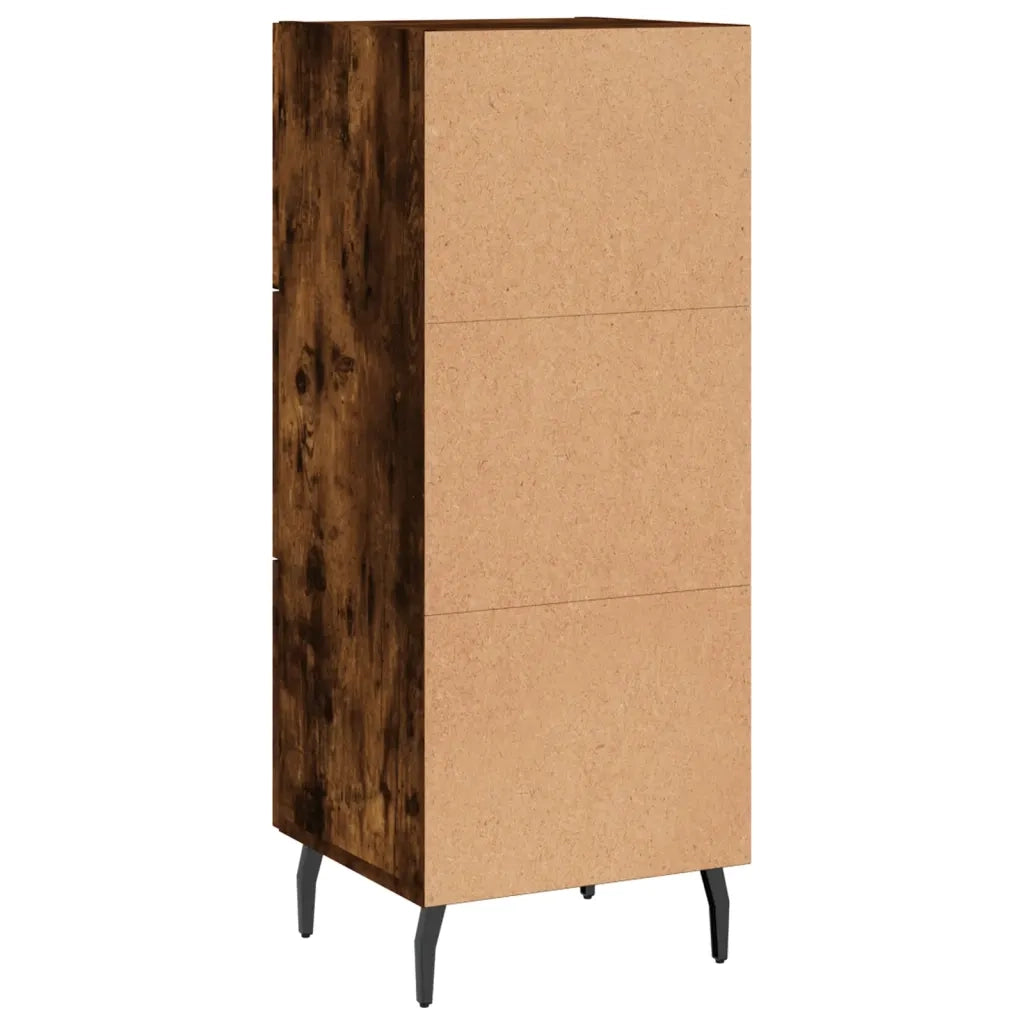 Credenza-Buffet-Armadio da cucina Rovere Fumo 34,5x34x90 cm in Legno Multistrato 639704