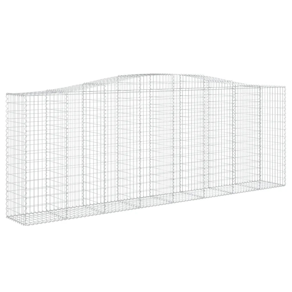Cesti Gabbioni ad Arco 6 pz 400x50x140/160 cm Ferro Zincato 3145986