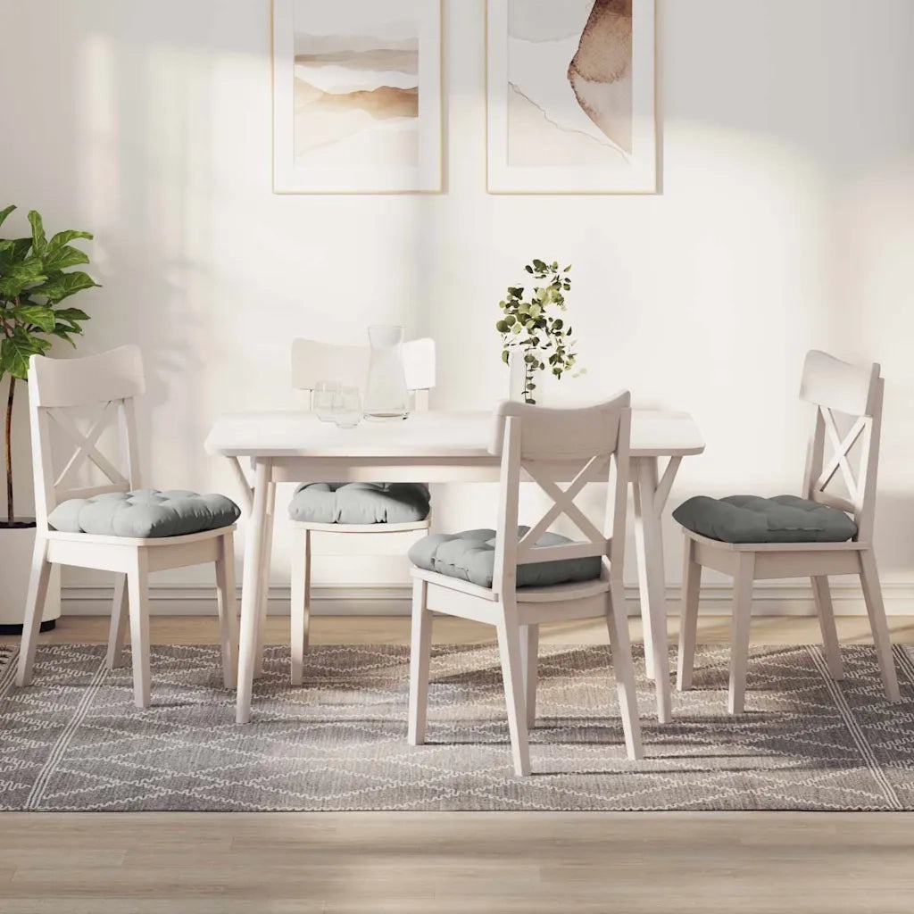 Cuscini per Seduta 4 pcs Grigio chiaro 45 x 45 cm 42015133