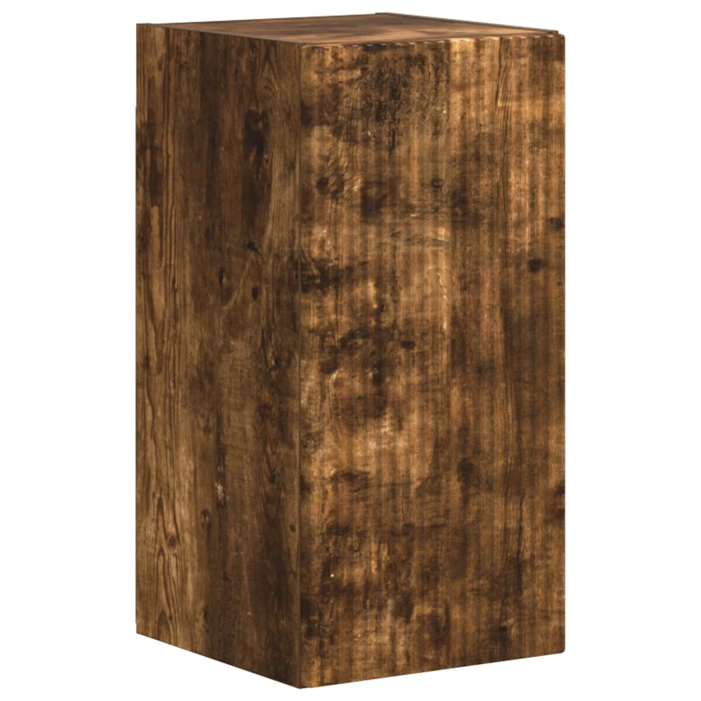 Set mobile TV 4 pz | Armadietto TV | Mobile Porta TV Rovere fum¨¦ Legno multistrato
