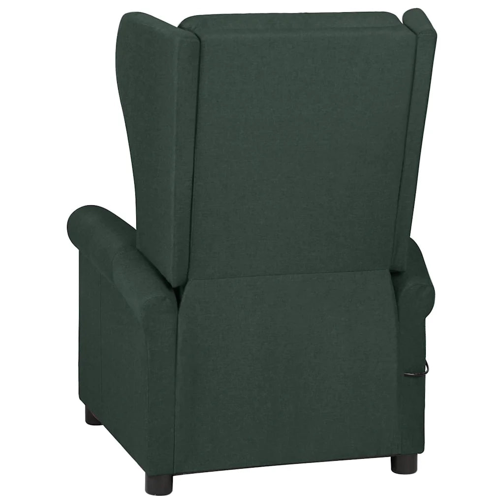 Divano Sedia-Poltrona Massaggiante Verde Scuro in Tessuto 397476