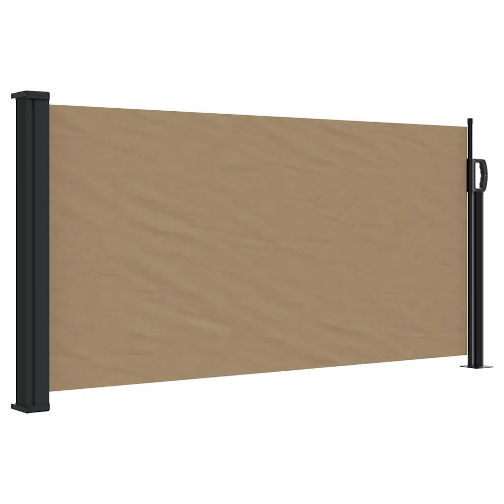 Tenda da Sole Laterale Retrattile-Tenda parasole per giardino Tortora 100x300 cm