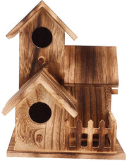 Casa per Uccelli 100% Nuova - Casa Alimentatore per Uccelli - Casa per Uccelli in Legno - 20.5x15.5x15.5cm - Educativa - Per Bluebirds/Finchi - Casa per Uccelli