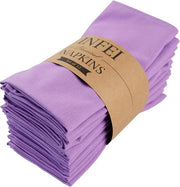 Set di 12 Asciugamani di Cotone - Lavanda Effen (44x43 cm)