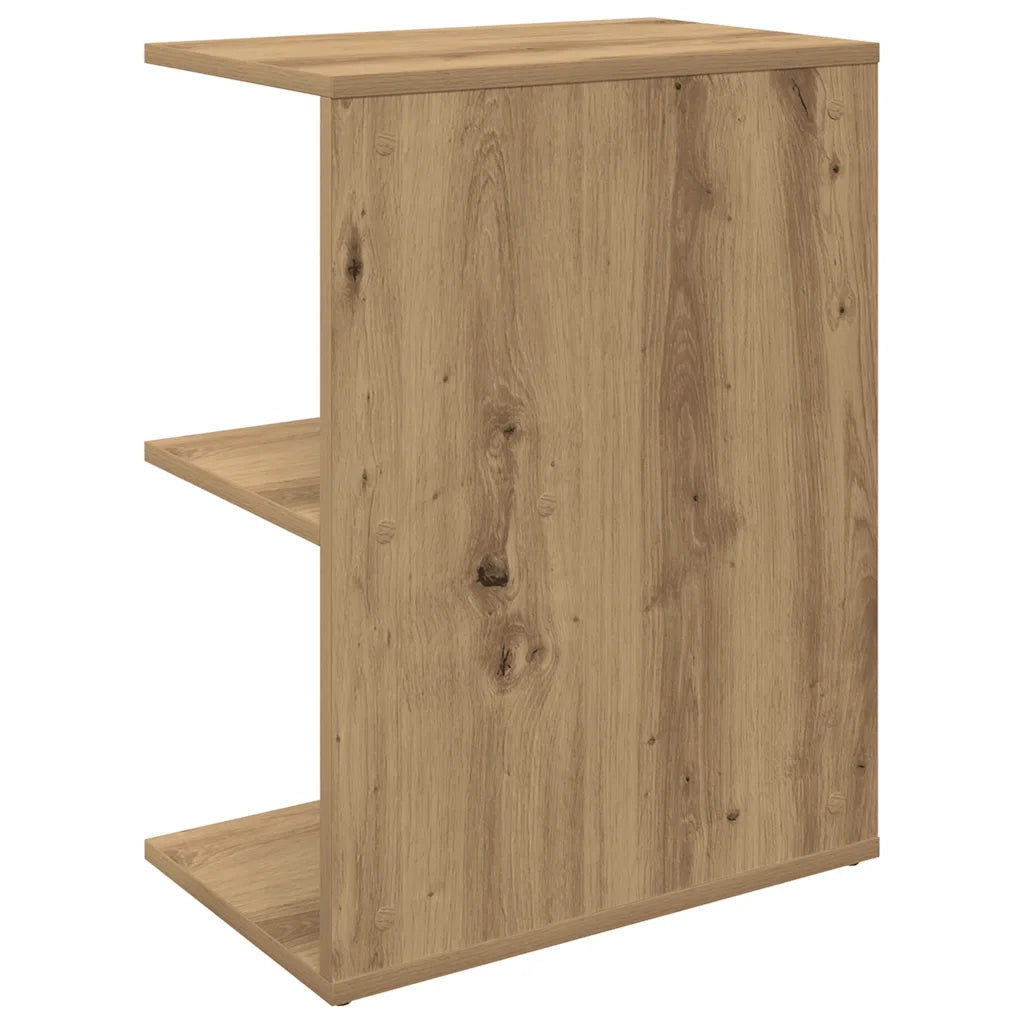 Comodini 2 pz Rovere Artigianale 46,5x29x61cm Legno Multistrato 858667