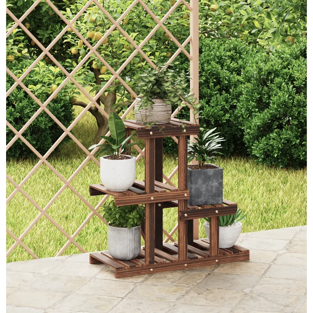 Portafiori 58x25x51 cm in Legno Massello di Abete 362869