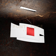 TETRIS COLOR SOSPENSIONE 75CM. 1 LUCE ROSSO 1121-S75-RO