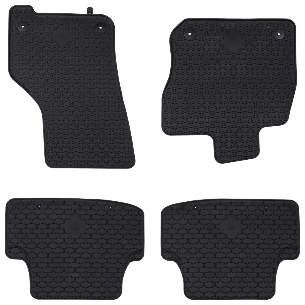 Tappetino per Auto 4 pcs Nero Gomma 42029086
