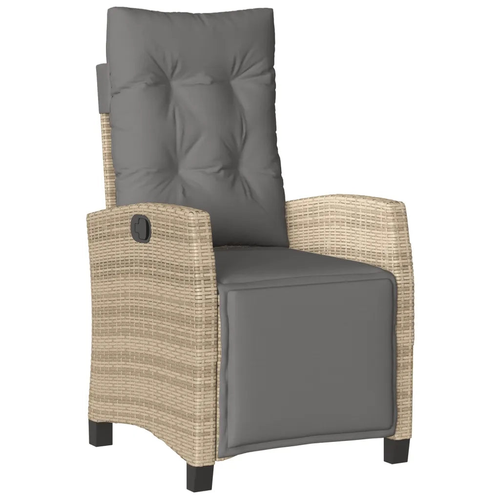 Set Pranzo da Giardino 7 pz con Cuscini Beige Misto Polyrattan 3212828