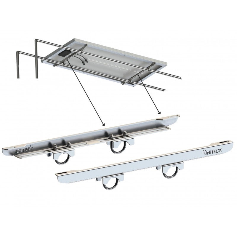 DOPPIO SUPPORTO PER PANNELLO 100W MOUNTING BRACKET SOLAR PANELS 300W