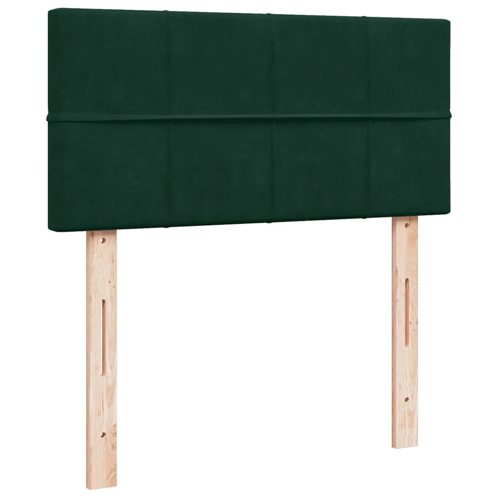 Struttura Letto Pouf con Materasso 90x190 cm in Velluto 3312593