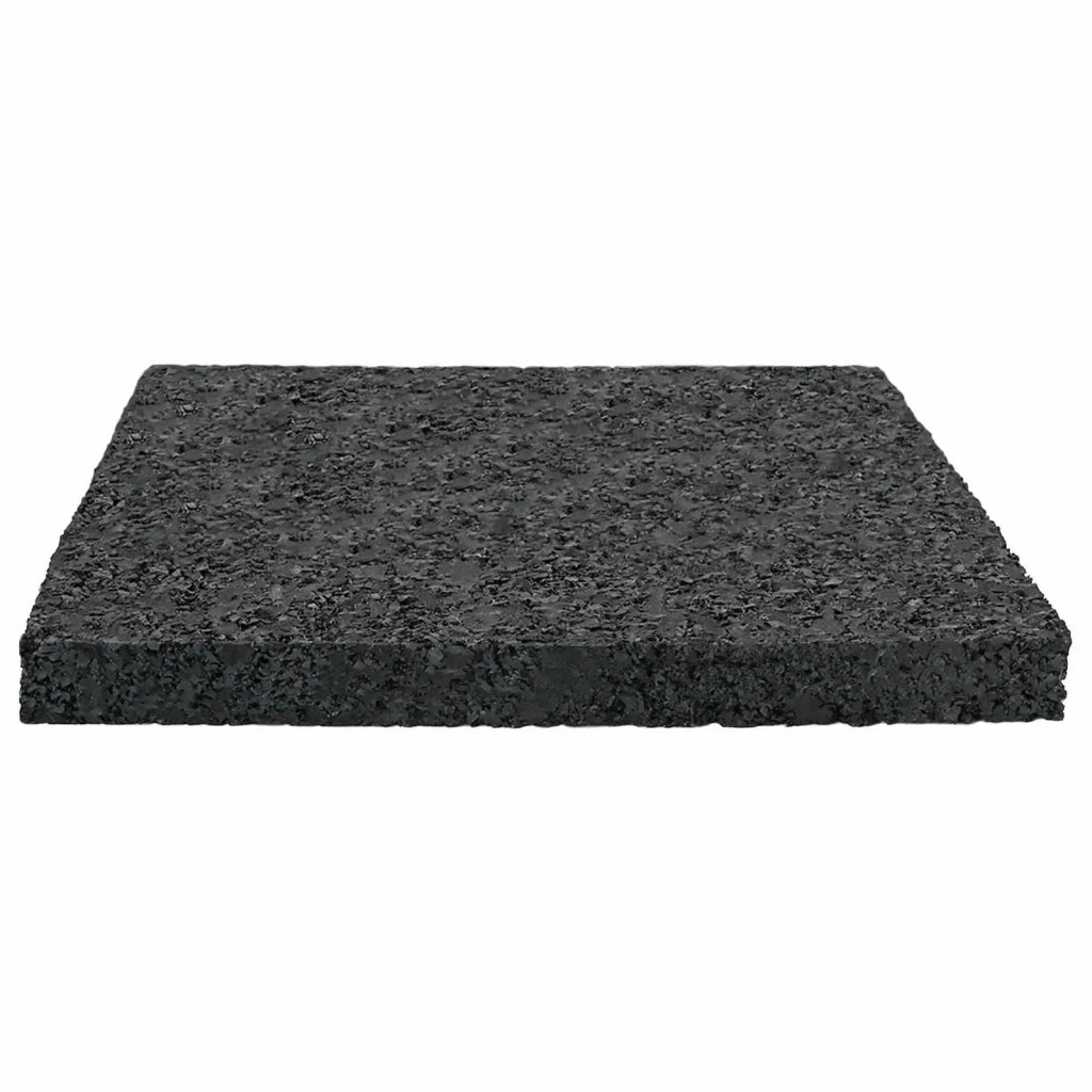 Pad per patio in granuli di gomma Nero 9 x 9 x 0,8 cm Gomma CFW3357557