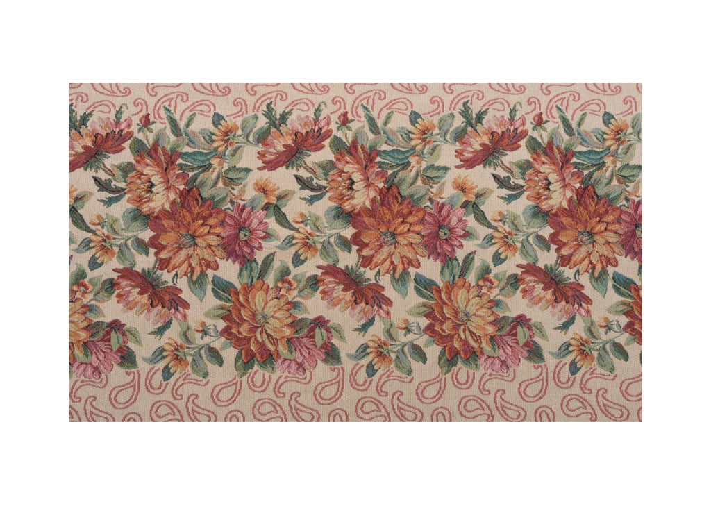 Tappeto Passatoia In Tessuto Jacquard Linea Emozioni Disegno Dalia Terra - 57x500 - Terra