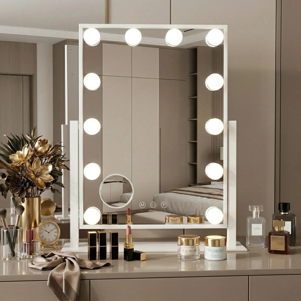 Specchio Led Hollywood White 30x40