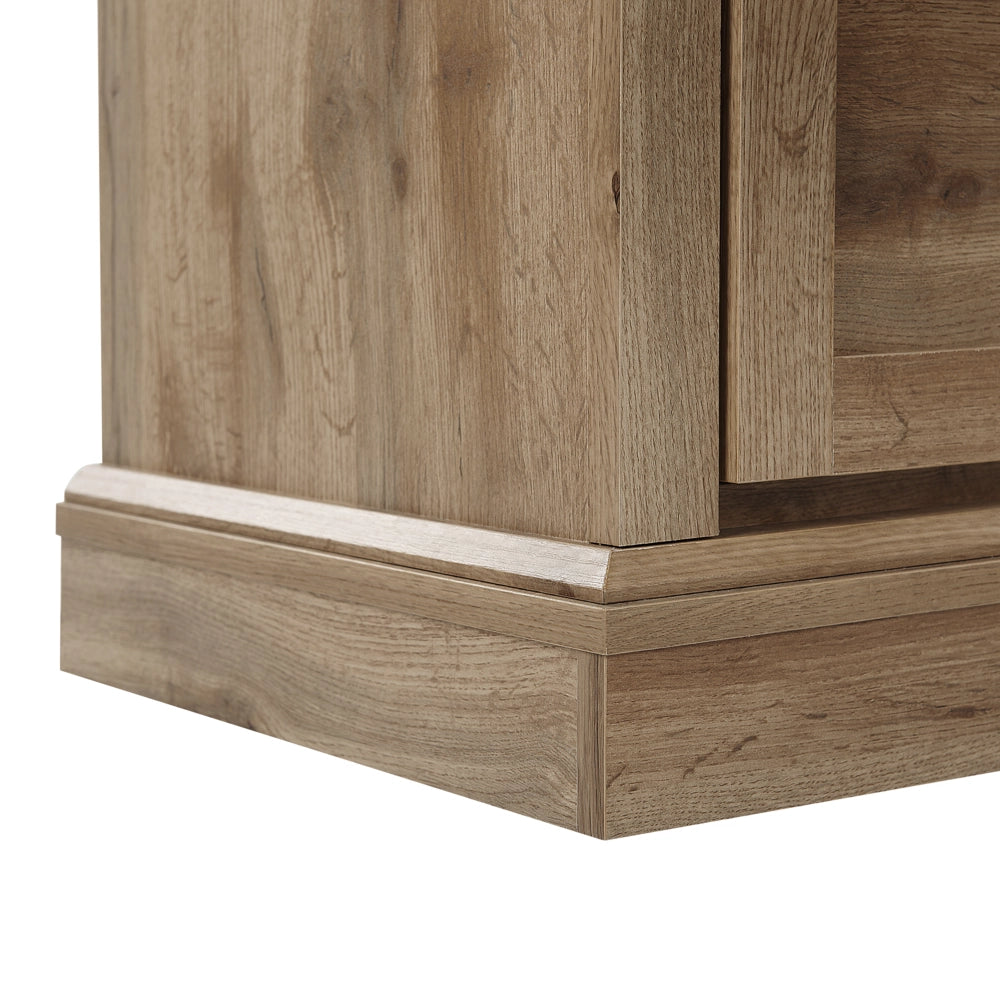 Madia credenza Finitura Legno Chiaro 100 x 40 x 79 cm Armadio 1 Anta con 2 Cassetti