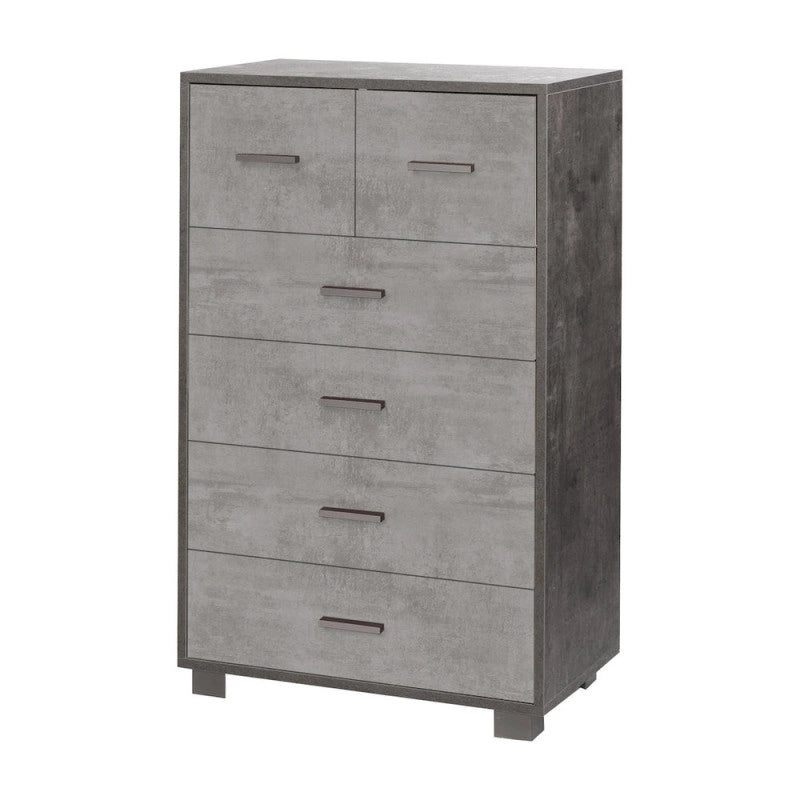 Mobile 4+2 Cassetti Kit Ossido Nero cm 70x41x112h - Sarmog