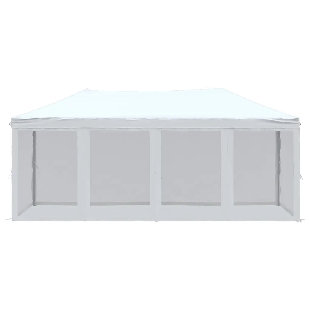 Tenda per Feste Pieghevole con Pareti Laterali-Tenda Gazebo Bianco 3x6 m 809663