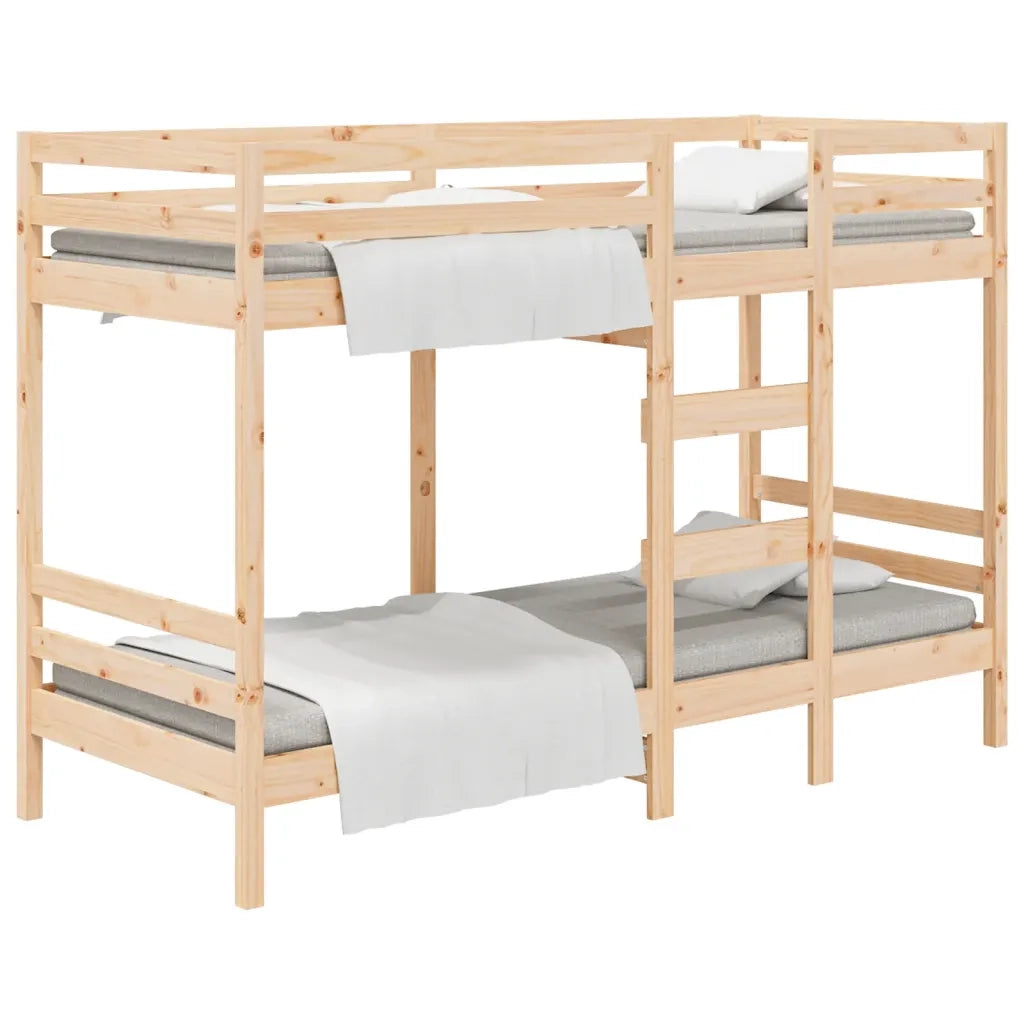 Letto a Castello senza Materasso-Struttura Letto a Castello 90x190 cm Legno di Pino 521761