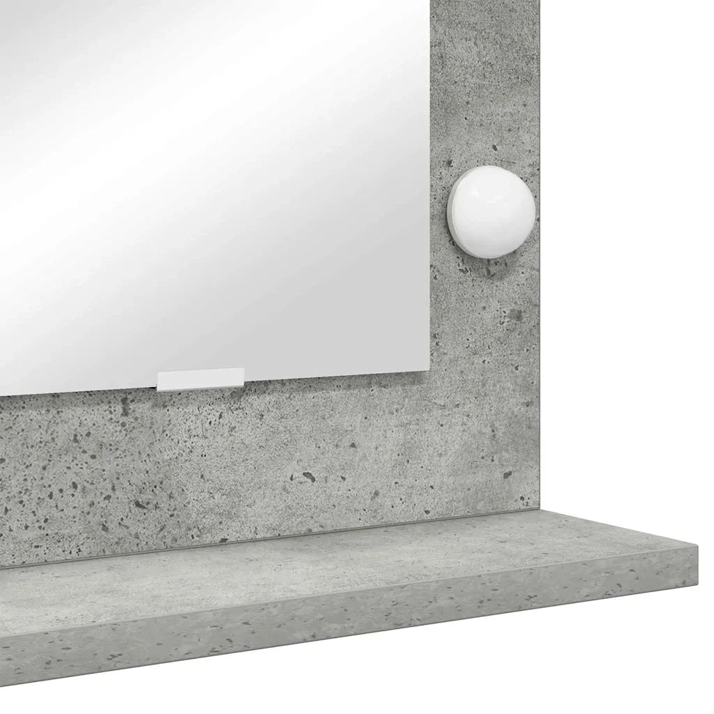 Specchio da Vanit¨¤-Specchio da Trucco Grigio cemento 80 x 55 x 18 cm