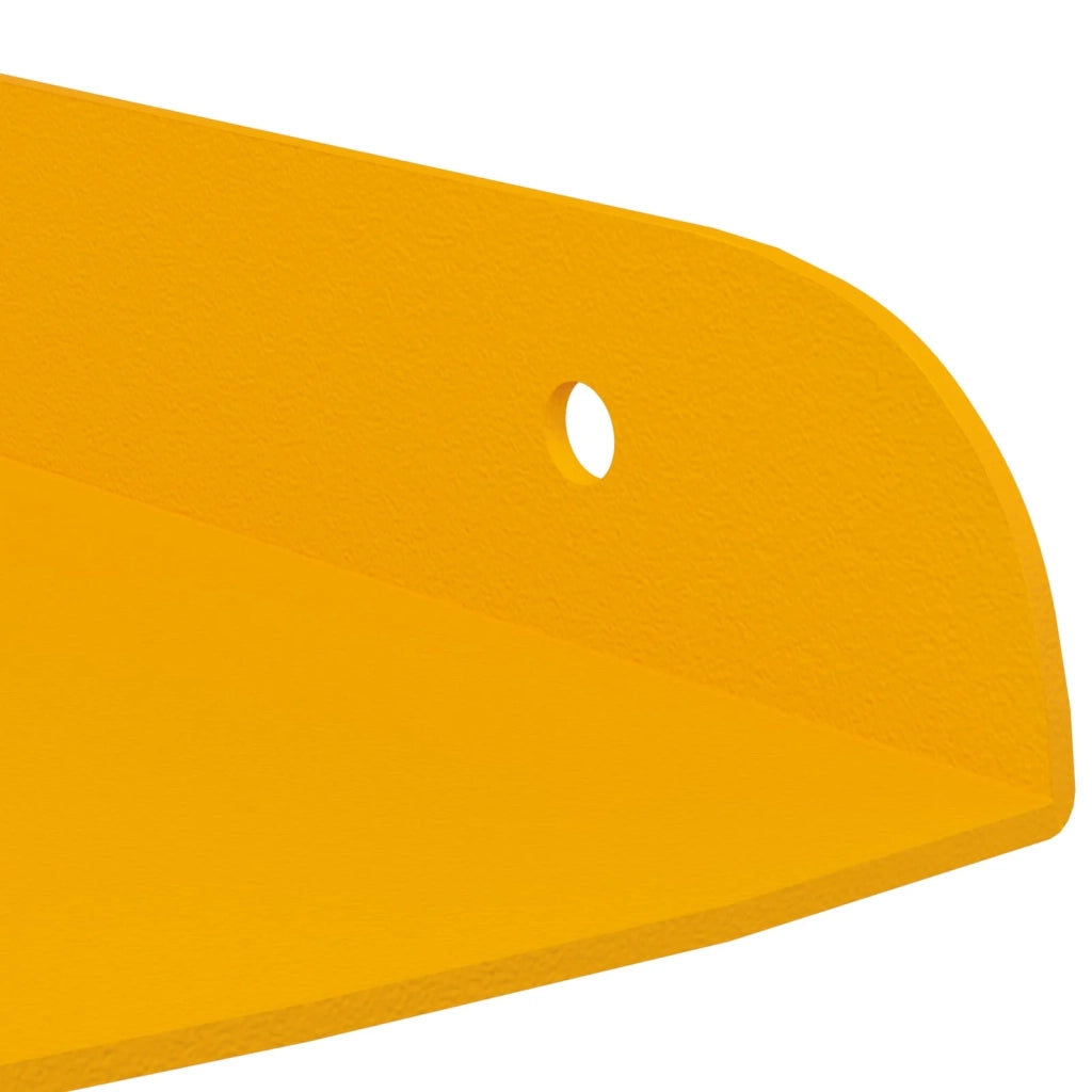 Mensola sospesa 2 pcs Giallo senape 15 x 15 x 2 cm 8004080