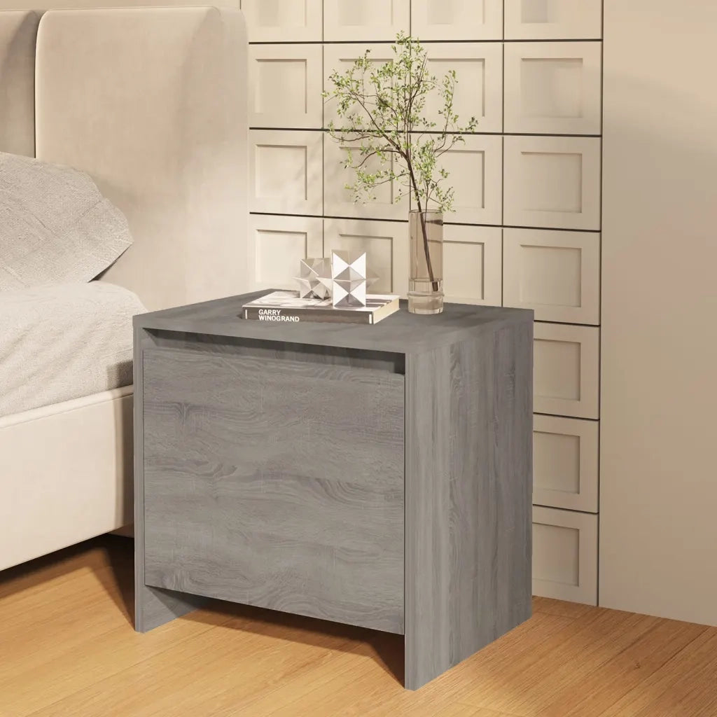 Comodini 2 pz-Set di 2 Tavolino da notte Grigio Sonoma 45x34x44,5 cm in Truciolato